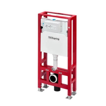 Инсталляция, TECE, TeceSpring, для унитаза, шгв 506-210-1144, застенный модуль с двойной рамой, присоединение к канализации DN90