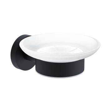 AQM7211MB Trento Мыльница латунь/матовое стекло, черный матовый AQM7211MB