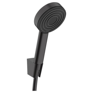 Hansgrohe Pulsify 1j Porter-набор Душевой гарнитур, ручной душ, настенный держатель и шланг 125см., цвет: черный матовый. 24301670