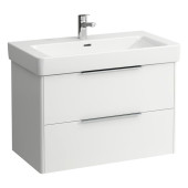 Laufen Base База с раковиной, 85x46см, подвесная, с 2 ящиками, цвет: белый глянцевый. 8.1396.5.000.104.1,  4.0239.2.110.261.1