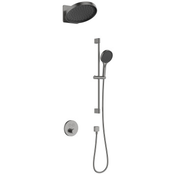 AQM 8403GM Набор для комплектации душа с термостатом, Серый матовый AQM8403GM