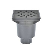 Трап нерег верт/вып сух/затв Дн110 чуг/реш 226х226 PERFEKT HL HL606/1