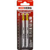 Пилка для лобзика REDVERG по дереву, ДСП T234X быстрый чистый рез, HCS (2шт )(820081)