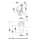 Duravit ME by Starck Писсуар Rimless 0,5л., без смывного края, подача воды сзади, с вытяжкой, сток горизонтальный, включая крепление, модель без bdquo;мушк