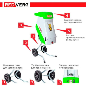 Измельчитель садовый REDVERG RD-GS2500-11