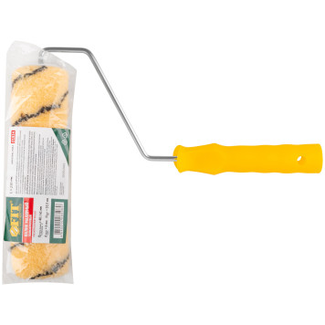 Валик полиакриловый, бежевый с черной полоской, диам. 40/61 мм; ворс 10,4 мм, 230 мм-2