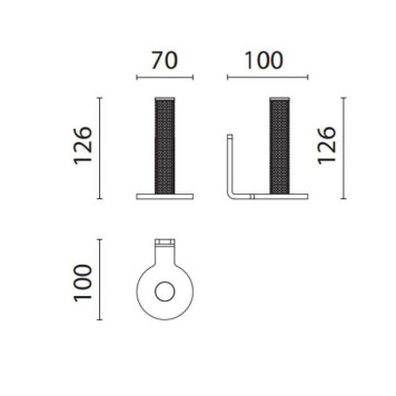 Oasis Defile Держатель запасного рулона т/б, подвесной, цвет: хром-1