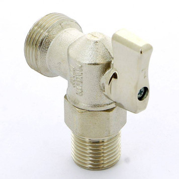 Кран шаровой для стиральных машин никелированный ITAP 1/2 х3/4-2