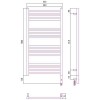 Сунержа Модус 3.0 Полотенцесушитель электрический 50x100h, прав., цвет: шампань 020-5701-1050