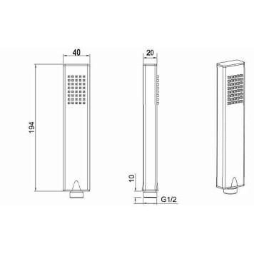 Allen Brau Infinity Душевая лейка, цвет: хром 5.21022-00-1