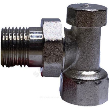 Клапан запорн д/рад Ду15 Ру16 ВР угл Пензапромарматура 009011000