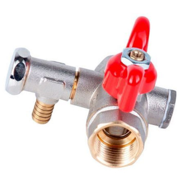 Кран шар лат спуск Ду15 Ру40 м/м полн баб РОС