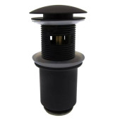 Выпуск Remer (донный клапан) click-clack, 1 1/4 , с переливом, чёрный матовый