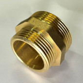 Ниппель резьбовой переходной DN40х32 Н 1.1/2 х Н 1.1/4 латунь