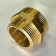 Ниппель резьбовой переходной DN40х32 Н 1.1/2 х Н 1.1/4 латунь