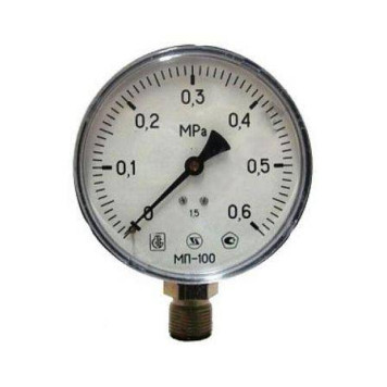 Манометр рад МП-100 0-1,0МПаДк100 G1/2 ст ЗТП Минск