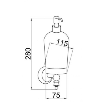 Boheme Vogue Дозатор подвесной, цвет: хром 10147-1