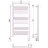 Сунержа Богема 3.0 Полотенцесушитель электрический 40x80h, прав., цвет: без покрытия 00-5805-8040