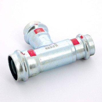 Тройник пресс оцинкованная сталь Prestabo VIEGA 28х22х22-1