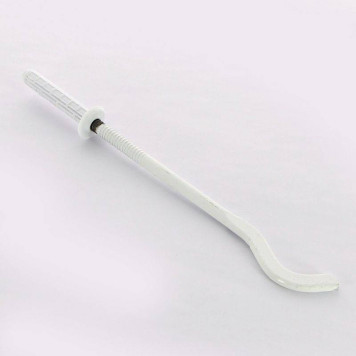 Кронштейн штыревой плоский UNI-FITT 10 х 220 эмалированный с дюбелем-1