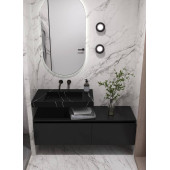 Armadi Art Flat Раковина мебельная прямоугольная 81х45,2х8h см, цвет: nero 859-080-NM