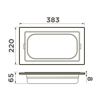 Omoikiri DC-05-1-LG Контейнер нержавеющая сталь цвет: светлое золото 4999092-1