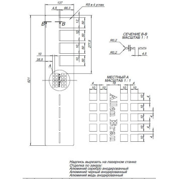 Allen Brau Infinity Накладка для сифона 62,1x13,7 см, цвет: нержавеющая сталь 8.210N3-SS-2