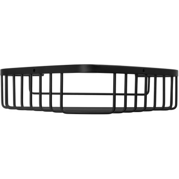 Allen Brau Priority Мыльница подвесная треугольная угловая 26x16,7x6h см, цвет: черный матовый 6.31A16-31-2