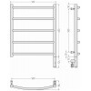 Сунержа Галант 3.0 Полотенцесушитель электрический 53,2x72,4h см, правое, цвет: золото 03-5801-6050