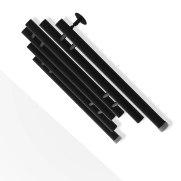 Водяной полотенцесушитель Energy Modern 600x500 черный матовый (RAL 9005)-2