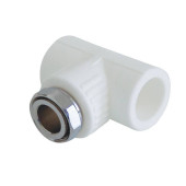 Тройник Kalde комбинированный с накидной гайкой 25х3/4 (3222-tut-250c00)