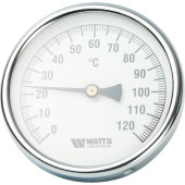 Термометр биметаллический WATTS с погружной гильзой 100 мм (10006071)