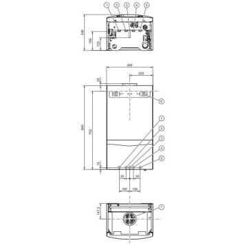 Газовый настенный котел Vaillant turboTEC plus VU 202/5 5 (Н RU/VE), одноконтурный, турбированный 20 кВт (0010015254)-1
