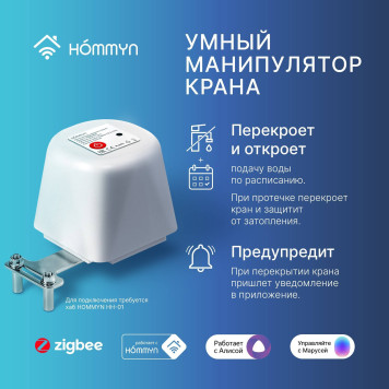 Манипулятор шарового крана HOMMYN электрический WZB400W-1