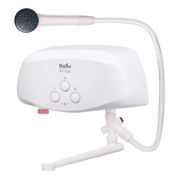 Водонагреватель проточный Ballu 3-Logic TS (3,5 kW) - кран+душ-1