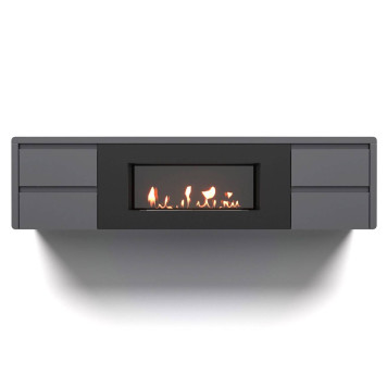 Тумба с биокамином Firelight BFP/P-1700 lux графит-3
