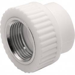 Муфта THERMOLIGHT комбинированная PP-R ВР 32х1 quot; белый (10/120)