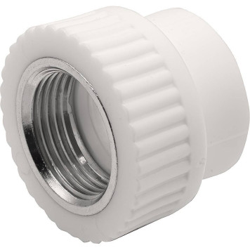 Муфта THERMOLIGHT комбинированная PP-R ВР 32х1 белый (10/120)