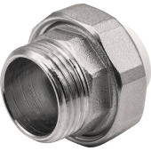 Муфта THERMOLIGHT комбинированная разъемная PP-R НР 20х1 белый (10/160) Муфта THERMOLIGHT комбинированная разъемная PP-R НР 20х1 белый (10/160)