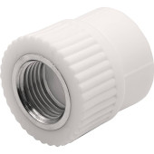 Муфта THERMOLIGHT комбинированная PP-R ВР 25х1/2 белый (20/240)