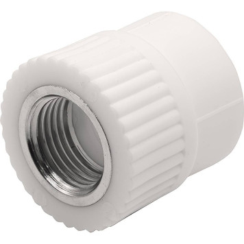 Муфта THERMOLIGHT комбинированная PP-R ВР 25х1/2 белый (20/240)