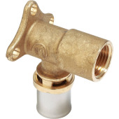 Угольник-пресс Giacomini латунь ВР 20x1/2 с кронштейном, RM139Y037