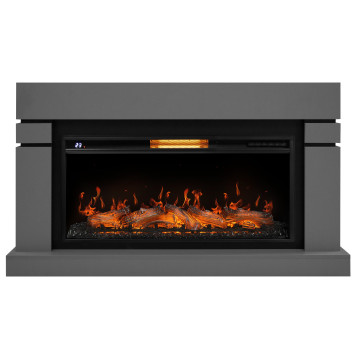 Каминокомплект: Очаг Electrolux EFP/P-3620LS, портал Lindos 42/40/36, светло-серый, р/в-1