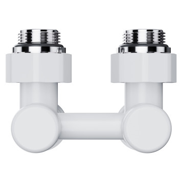 Узел нижнего подключения Royal Thermo Design угловой 1/2х3/4 EK (белый)-2