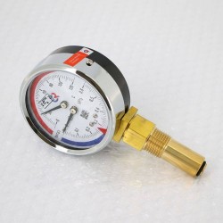 Термоманометр Росма ТМТБ- 31P.1 63/6 (1/2 quot;, 6 бар, 120'С, 2,5) радиальный