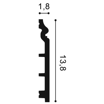 Плинтусы,Ba apos;rock,Classic capsule SX118F CONTOUR-2