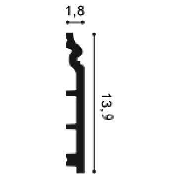 Плинтусы,Ba apos;rock,Classic capsule SX118F CONTOUR-3