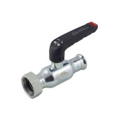 Кран шаровой пресс KAN -therm Steel 54 х 2 1/2  с накидной гайкой, оцинк. cталь