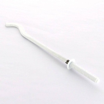 Кронштейн штыревой плоский UNI-FITT 10 х 220 эмалированный с дюбелем-3