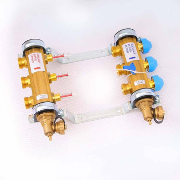 Коллекторная группа HKV/T с термостатическими вентилями и расходомерами WATTS Ind 1x3/4ЕК 3 выхода-1